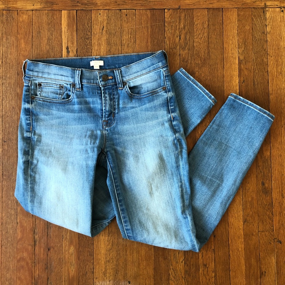 J Crew Light Wash Stretch Skinny Jeans